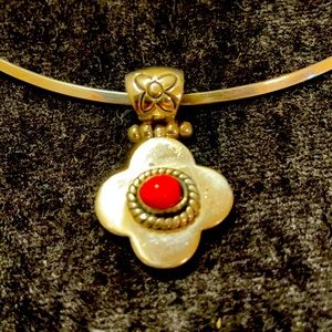 950 Peruvian necklace charm w huayruro